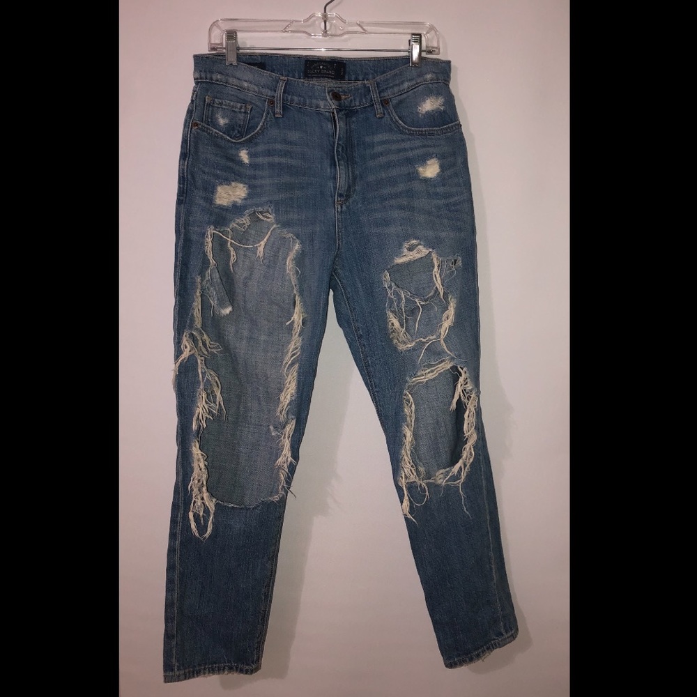 Lucky Brand ripped jeans!